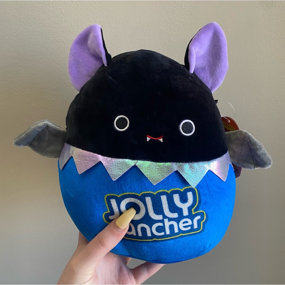 Squishmallow (NWT) 8” Jolly ranchers Emily the bat plush teddy bear